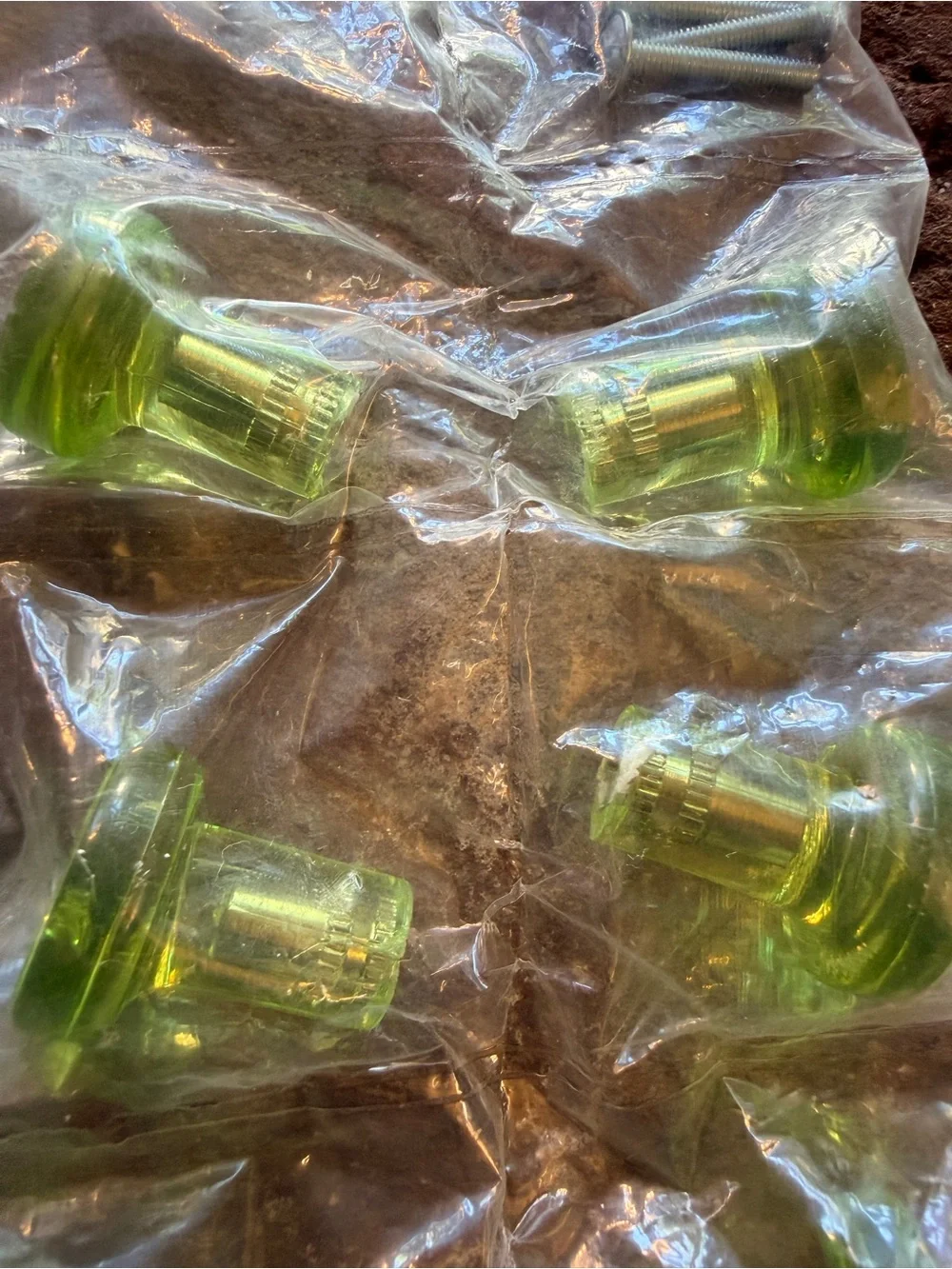IKEA Lime Green Cabinet Pull Handles - Pack of Metal Drawer Pulls